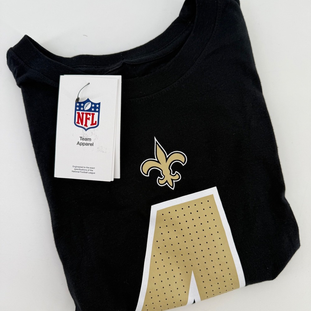 New Orleans Saints Derek Carr NFL Nike Mens‎ Black T Shirt Size S